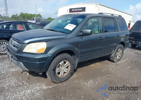 2005 Honda Pilot Ex-L from USA, damaged, VIN 2HKYF18795H552311